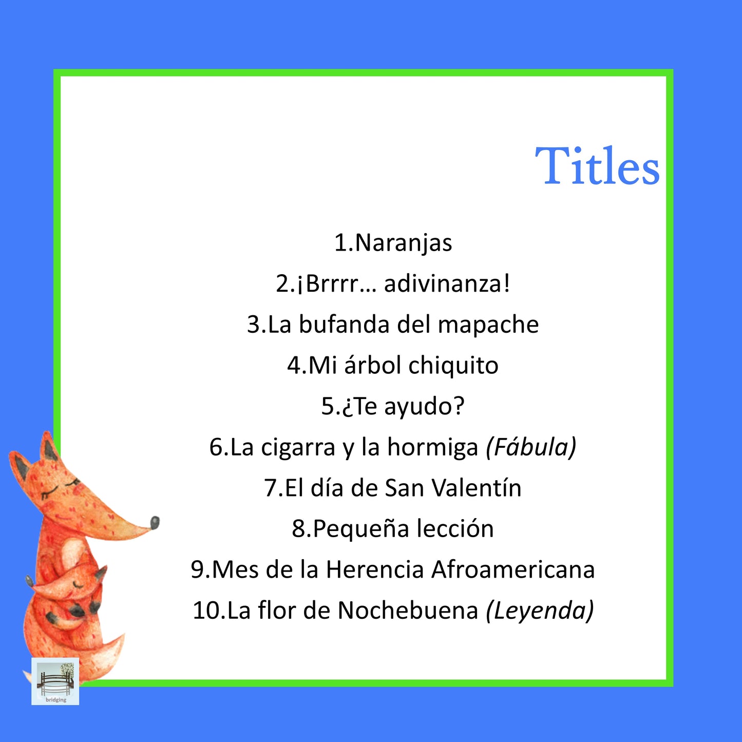 Spanish Reading Comprehension Passages - Lecturas de comprensión - Invierno